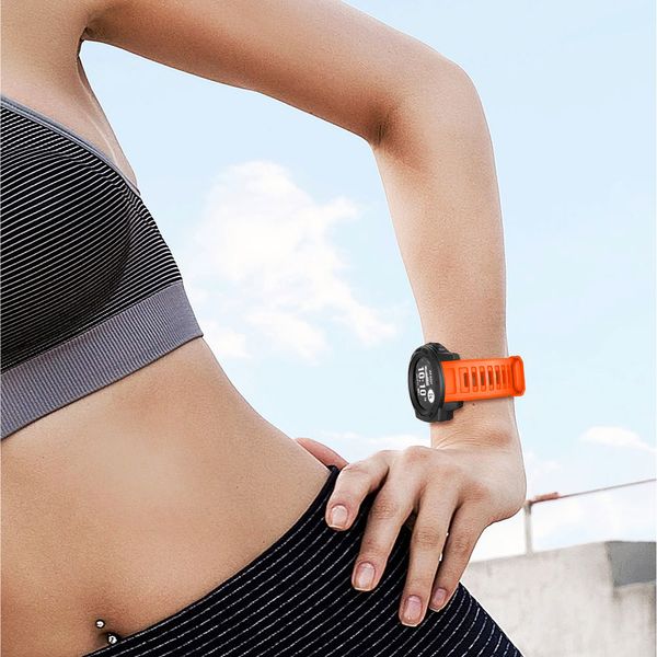22 -мм силиконовый ремешок Quick Release Latch Band для Garmin Instinct Smart Watch Bracelet с Black Bustle Bristand