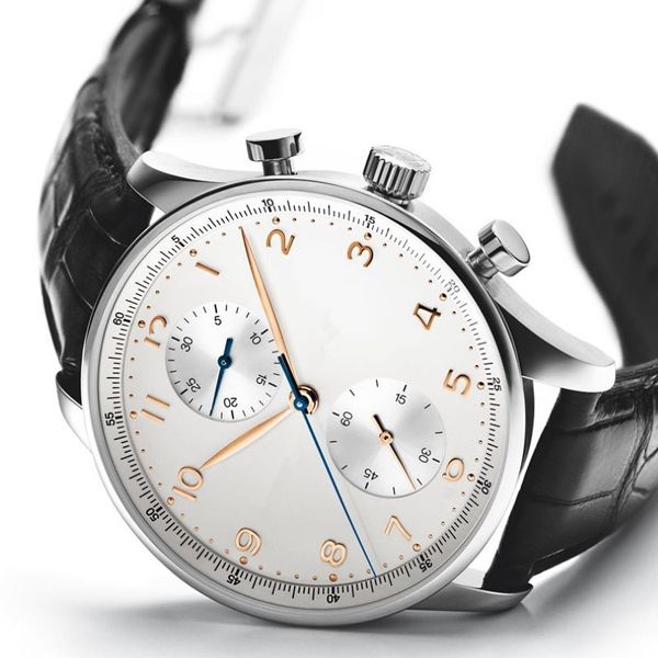 Top Sell Watch Men Quarz Stoppwatch Man Stil Chronograph Uhr Edelstahl Armband Uhr W16290y
