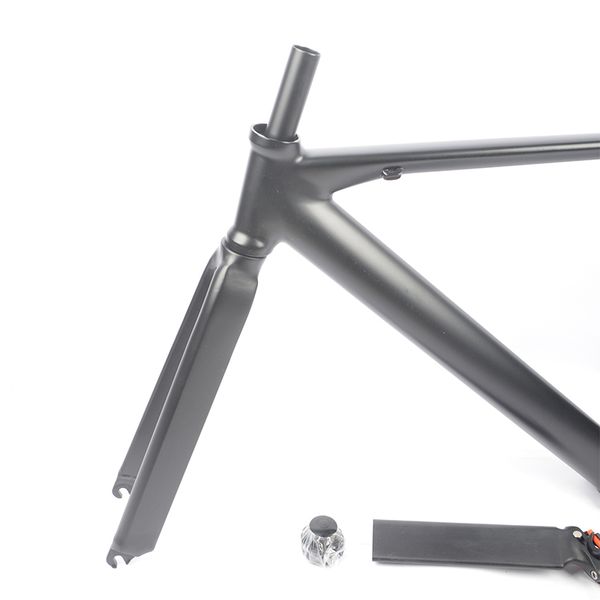 700C Fixie Fahrradrahmen Aluminiumlegierung 52cm Muskel -Rennspannung Einzelgeschwindigkeit Fixed Gear Track Bike Frameset mit Sitzpflegempfeif