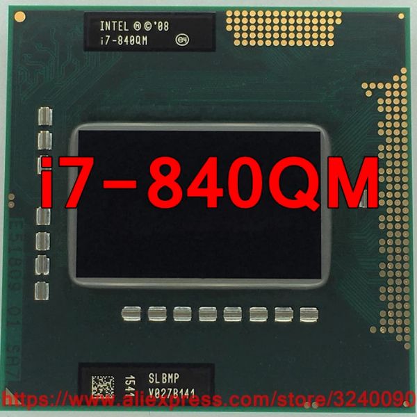 CPUS originale Lntel core i7 840qm 1.86GHz i7840qm quadcore i7 840q pga988 slbmp mobile cpu processore gratuita