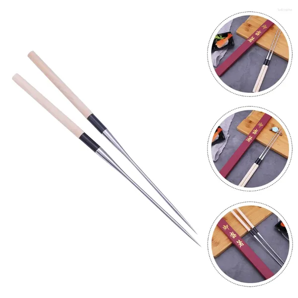 Armazenamento de cozinha 2 PCs Sashimi Chopsticks Viagens em casa