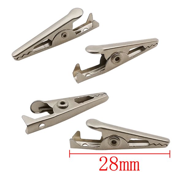 10pcs mini clip per crocodile elettrico alligatore in metallo mini con avvio in plastica per progetti di test della batteria fai -da -te