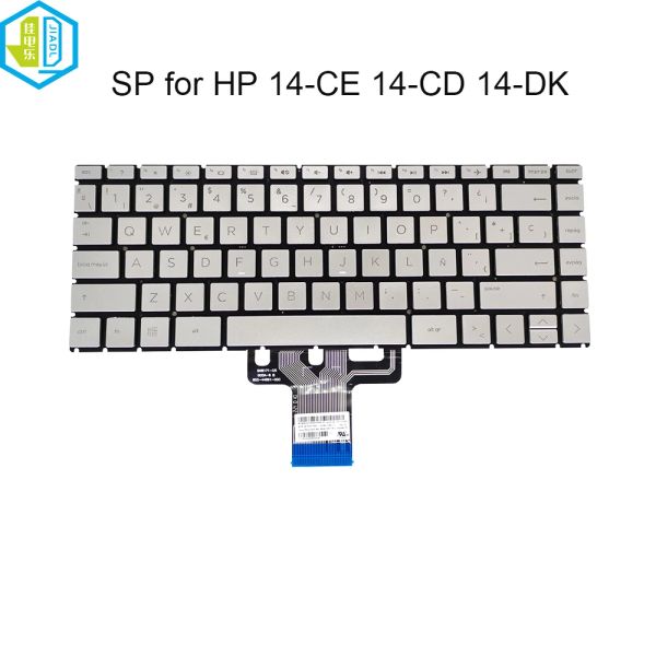 Taste tastiere ES Laptop tastiera di retroilluminazione spagnola latina per HP Pavilion X360 14CE 14CD 14CK 14MCD 14TCD 14DQ 14DK 14CM000 L47854171