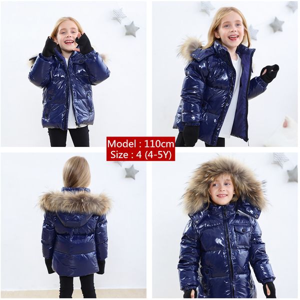 2023 Orangemom per bambini vestiti invernali Duck Down Boys Girls Jackets Boy Boy Coats Giacche per bambini Abbigliamento Shiny Coat Snow Snow