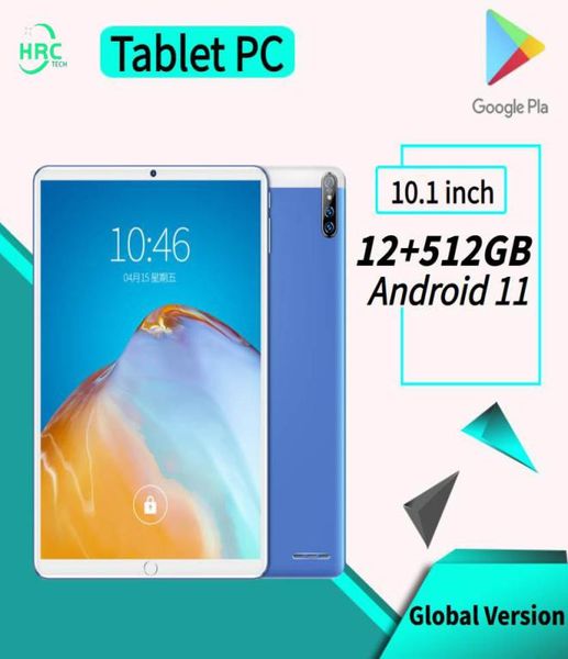 Android 110 Tabletler 12GB RAM 512GB ROM Tablet 10 inç 4G Ağ 10 Çekirdek Tablet Android Tablet PC Telefon Tablett3647595
