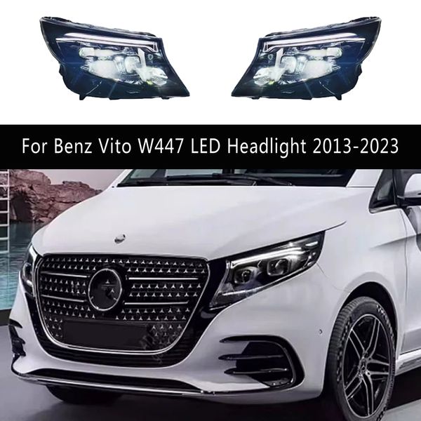 Lampada anteriore per Benz VITO W447 Assemblaggio di fari a LED 13-23 Daytime Running Streamer Streamer Segnale Segnale Luci