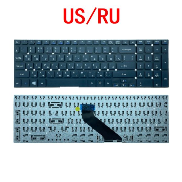 Teclados US do teclado Ru para Acer Aspire V37710 V3772G 5830 5830G 5830T 5755 V3551 V3571G V3771G V3731 V3572G E5771 ES1512 NV55