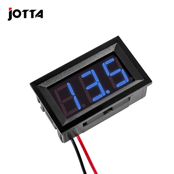 Voltmetro digitale da 0,56 '' DC da 3,5 V a 30 V METURA PANNELLO TENSIONE ROSSO/BLU/VERDE PER AUTO MOTORE ELETTROBILE 6V 12V