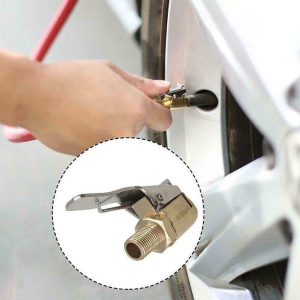 Connettore gonfiabile per auto Pratica per pneumatici per pneumatici per carrelli per pneumatici per auto accessori per pompa dell'aria Clip Pure Metal Egello Adattatore rapido Connettore