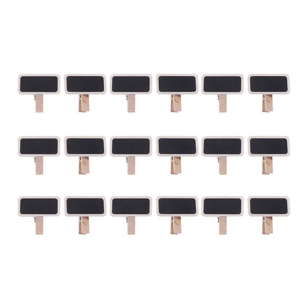20 pezzi mini blackboard clip in legno fai -da -te decorazioni per la casa artigianato markboard a morsetti piccoli morse
