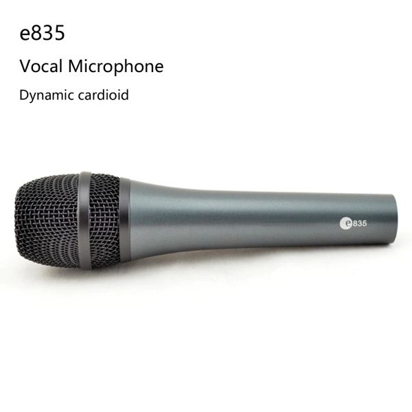 Mikrofone kostenloser Versand, E835 E800 Kabeled Dynamic Cardioid Vocal Mikrofon E835 Professionelles Mikrofon für Sänger