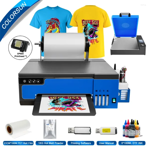 Colorsun A4 DTF Trasferisci stampante per la macchina da stampa XP600 Maglietta Impresora T-shirt