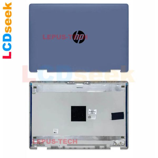 Fälle Laptop Fall für HP x360 14dh TPNW139 LCD -Rückseite Deckung Blue A Case Lepus Tech