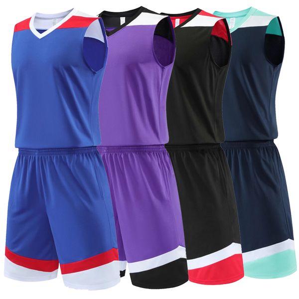 Jerseys de basquete de colete barato Meninas personalizadas uniformes esportes ternos de esportes respiráveis rapidamente crianças em branco conjuntos de roupas esportivas personalizadas