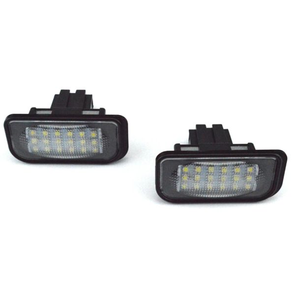 Conjunto de luz da placa de número de licença LED de Canbus para Mercedes Benz C-Class C203 4door 2001-2007 R230 W209 C209 A209 SL CLK CLK