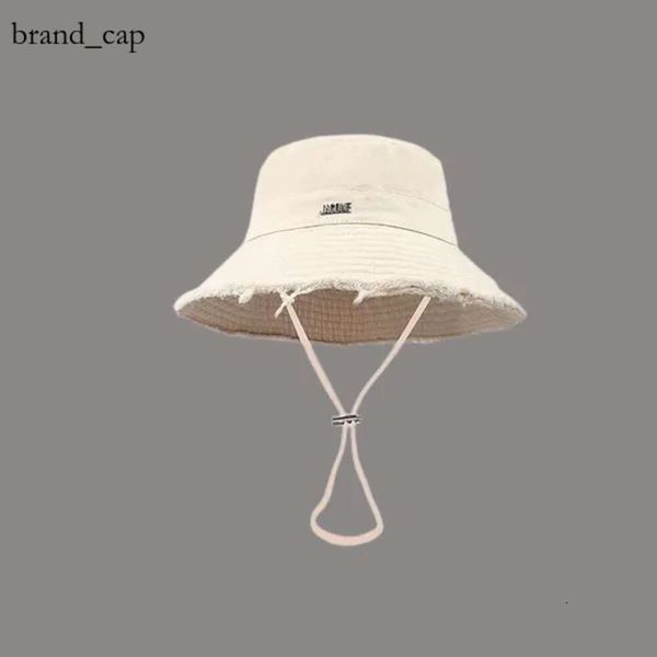 Jacquemes Hat Designer Bucket Hat for Woman Wide Brodmed Hat Fisherman Summer Le Bob Jacquemly Umbrella ao ar livre Casual Casual 3549