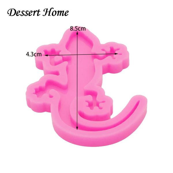 Dy1005 stampi di serpenti gecko per stampo al cioccolato fai -da -te artigiano di fondente, stampo in silicone in resina per creare mestieri con arte epossidica fai da te