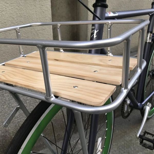 Bicycle a velocità singola cestino da 700c per cestino per biciclette per pendolari vintage da 26 pollici in lega aluminum parti di ciclismo in legno