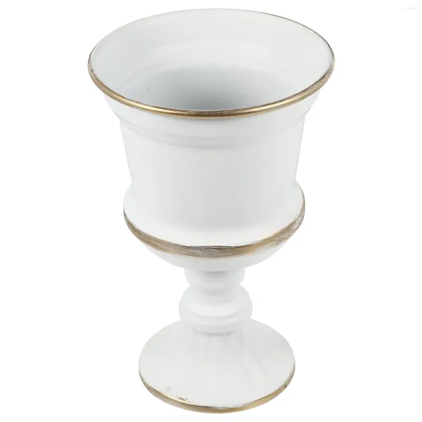 Vasos 1pc Vaso de flor de flor metal Planter de gardinagem em casa Decoração El Decor Velas e Stands Glass