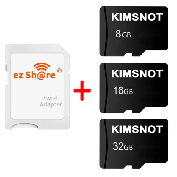Cartões Ezshare WiFi SD Adaptador sem fio TF MicroSD Card Card 4Gb 8GB 16GB 32GB Micro SD Card