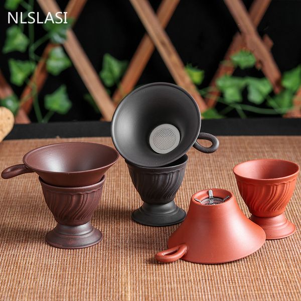 Yixing Creative Purple Clay Tea Litter Tea Chahai Filter Tea Set Tea Accessories Coffee Punch Filter Tea Sets Kichen Tool