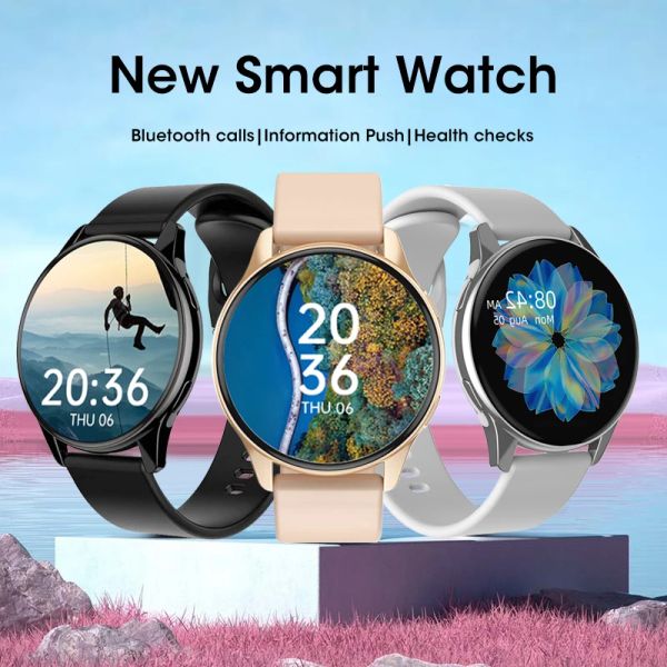 Guarda Nuove donne Bluetooth Call Smart Watch Smart Heartrate Monitoraggio della pressione sanguigna Smartwatch Smartwatch per uomini impermeabili per Xiaomi iOS