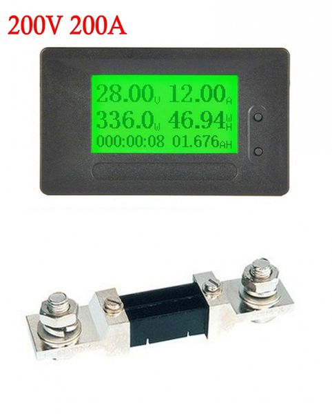 GC91 DC 6-200V 50A 100A 200A 300A Digital Display Coulometer Power Energy Watt Spannung AMP Meter Amperemeter Voltmeter