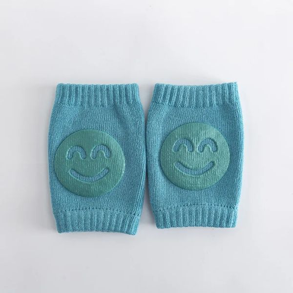 Neugeborene Herbst Terry Baby Socken Ellbogenpolster Kleinkind Kriechkreidekolben Baby Kinder Knieholfen lächeln