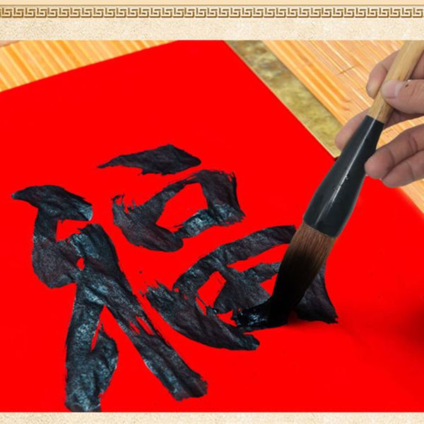 Chinesisches Schreiben Pinsel Kalligraphie Großer Pinsel Stift Malerei Wolf Ziegenpferd Haare Ylm9464