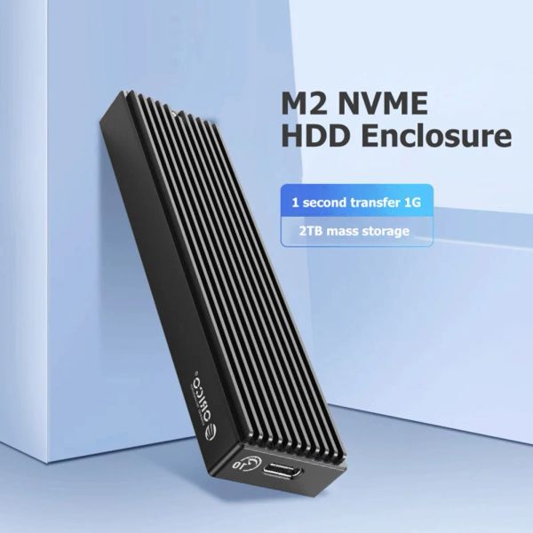 Корпус M.2 NVME SSD Корпус тип сплошного привода мобильного корпуса HDD с USB -кабелем для M2 SSD 20 Гбит /с /10 Гбит /с /5 Гбит /с.