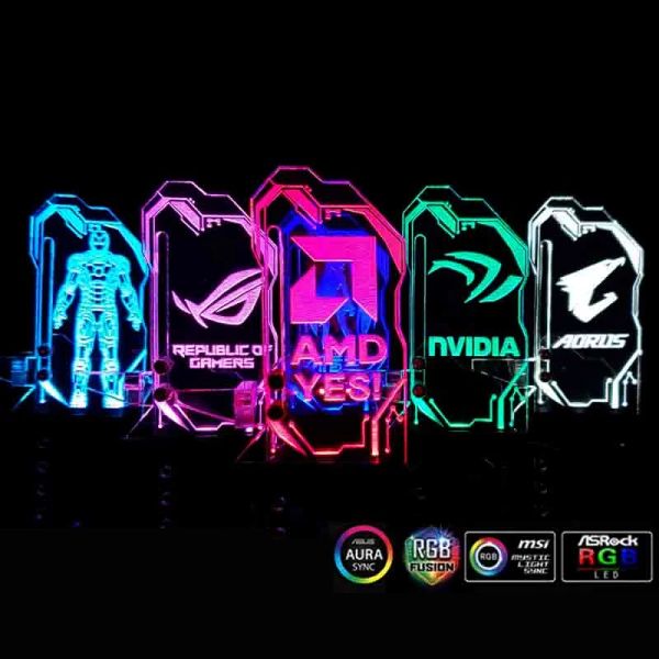 Freveling personalizzabile RGB GPU Fantet 5v 3pin/12v 4pin Vertical graphics Support