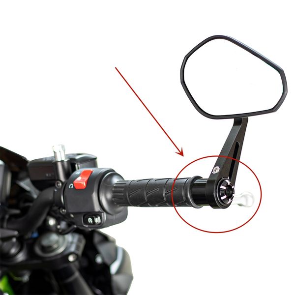 MOTORCYCLE RUSHBAR Fine Tappo a mano per Kawasaki Z900 Z1000 Z650 Z750 Z800 Manile a specchio Accessori per moto Accessori per moto.