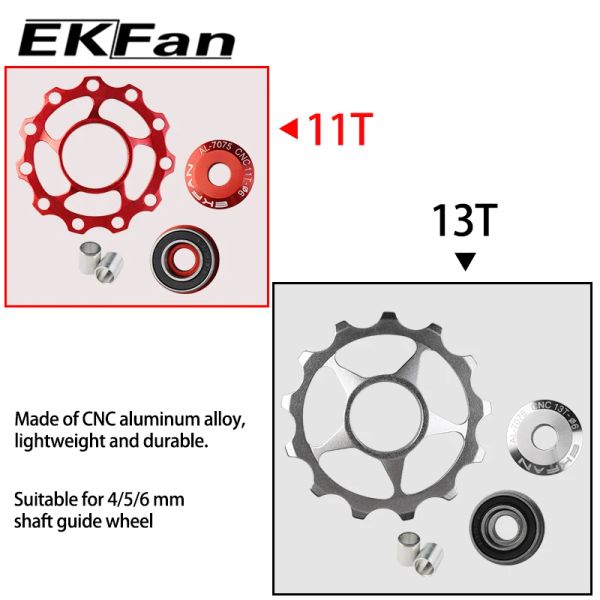 10 colori 1pcs 11t 13t mtb mountain road bici biciclette in bicicletta posteriore deragliatore rullo rullo odulo cuscinetto da giockey