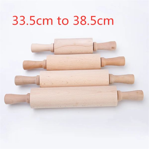 Hölzerne Rollenteig Pizza Keks Werkzeuge Pasta Cracker Breite Nudeln Back Backen Braten Rollstift Rollstift Rollstift