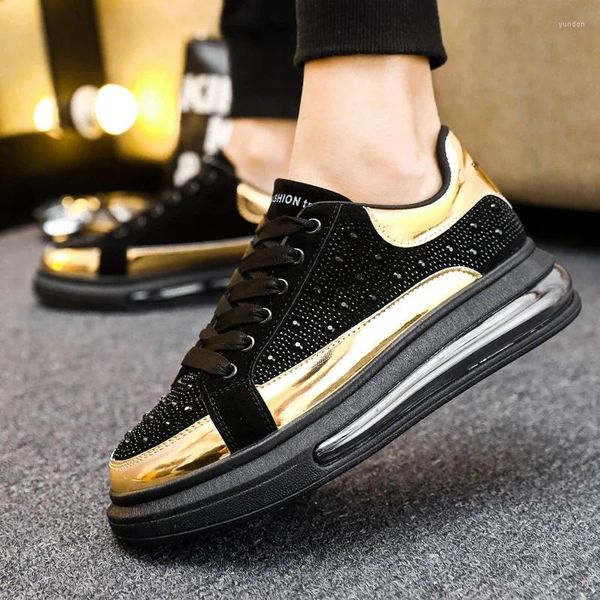 Scarpe casual 2024 uomini sneakers Fashion che gestisce maschi d'oro comodo cuscino ad aria sport tennis zapatillas de hombre