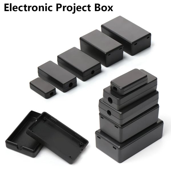 1 % Black Electronic Project Box Strumento per alloggiamento fai -da -te Casella di copertura impermeabile durevole Baschette di recinzione