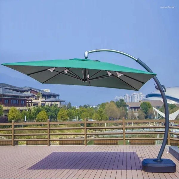 Regenschirme Umbrella Outdoor Aluminiumlegierung Großer Columbus Sun Ausstellung Werbung 3,5 Meter großes gekrümmtes Zelt