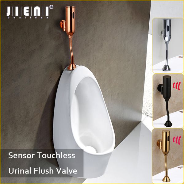 Jieni Sensor Urinal Badezimmerzubehör Toilette Automatische Flush -Ventil Wandmontierte Sensor Urinal Good Touch Wasserhahn Urinal