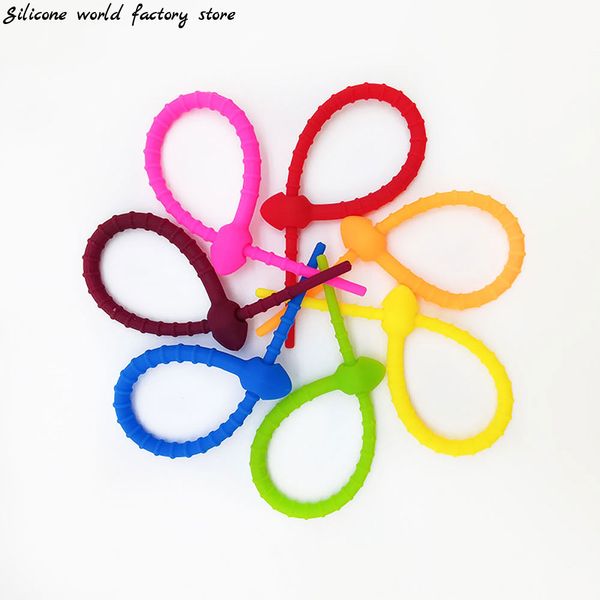 Silicone world silicone cavi cavi cinghia cavo clip organizzatore cavo dati cavo cavo cavo cavo cavo manager del supporto avvolgitore manager