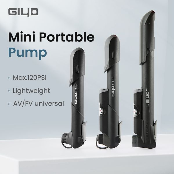 Giyo Mtb Micro Tire Air Pulpator 120psi Mini Pump Велосипед