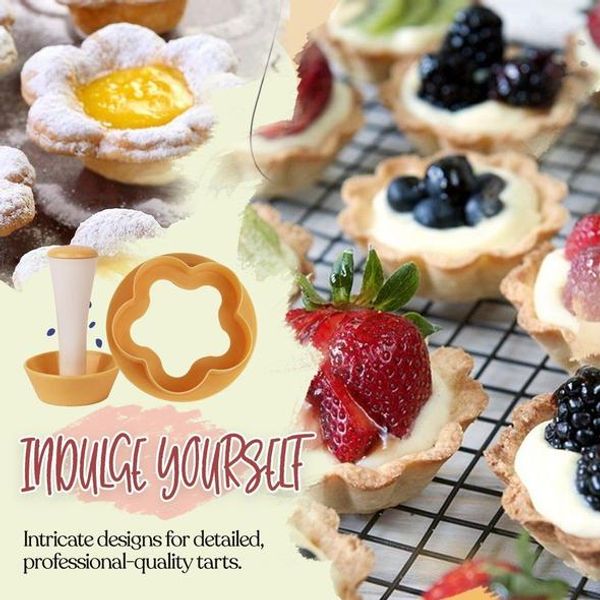 Pasta cimante kit manomissione della cucina fiore rotonda cookie set cupcake muffin crostata gusci stampo