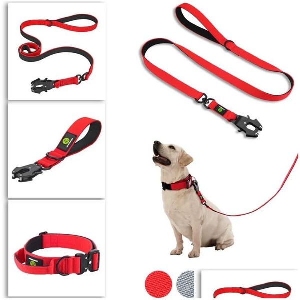 Treinamento de cães Obediência Lases Liberação rápida tráfego militar grande nylon pesado andando forte alça tática strap tsu dhh4f