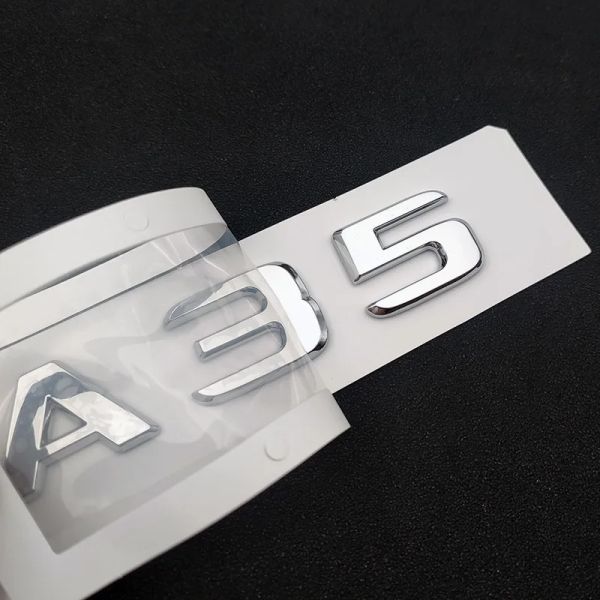 3D ABS -Auto Heck -Stamm -Abzeichen Aufkleber Heckstern Logo Cla35 Turbo 4Matic Emblem für Mercedes Cla 35 AMG W117 C117 C118 Zubehör