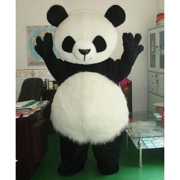 2024 Vendas quentes Halloween panda urso mascote vestido sofisticado vestido de fantasia carnaval personalizado fantasia fantasia figurinos