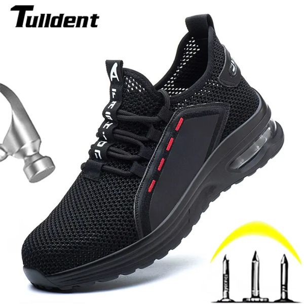 Stivali scarpe indistruttibili unisex di alta qualità uomini e donne cappellino in acciaio di lavoro scarpe da lavoro stivali da foratura non slip sneaker