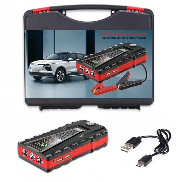 Starter de salto de carro 20000mAh Power Bank 1200A 12V portátil carregador de bateria automática Booster de partida do dispositivo de partida