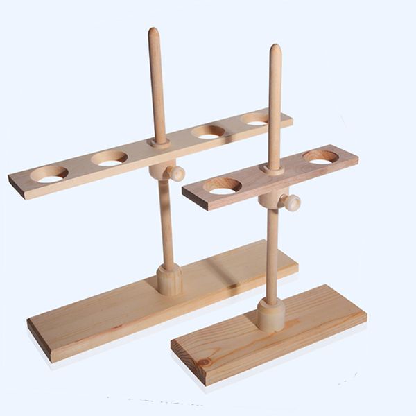 1 pcs in legno 2 buche o 4 buche Dimensione da 25 mm Supporto a supporto imbuto Support Lab Forniture