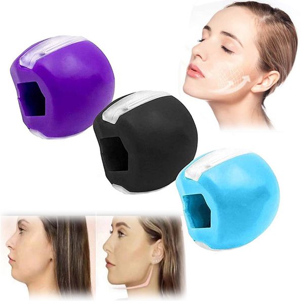 Treinador da mandíbula Face Master Exerciser Facial Neck Toning Ball Bocal Bocal Shaper Shaper Muscle Trainer Removedor Double Chin Remover