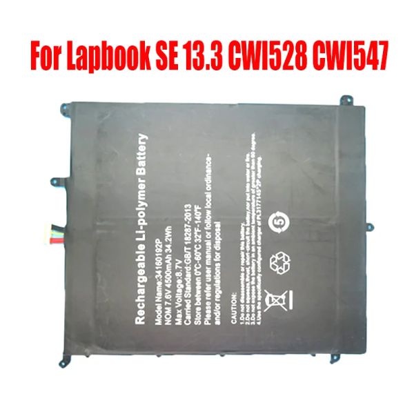 Batterien 34160192p PT28771642S Laptop -Akku für Chuwi für Lapbook SE 13.3 CWI528 CWI547 7,6 V 4500mAH 34.2WH 10Pin 7 Zeilen neu