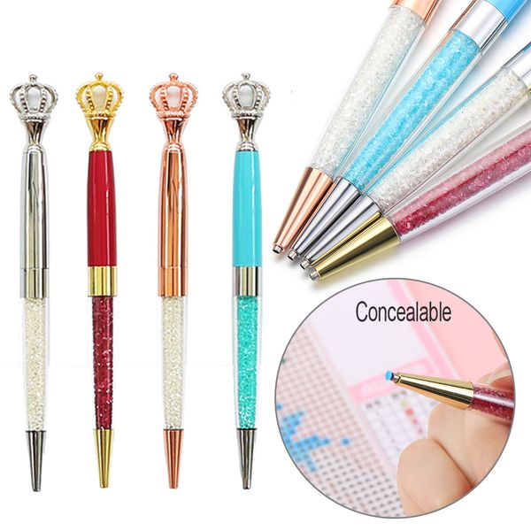 2022 New Hide Head Head Diamond Pintura Coroa Ponto de forma Pen Diy Cross Stitch Bordado Crafts Acessórios de costura